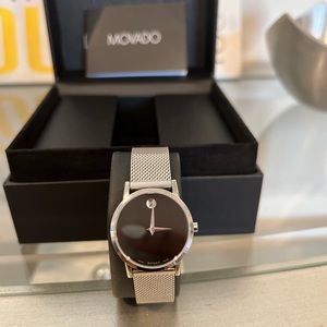 Movado Women’s Swiss Museum Classic Stainless Steel Mesh Watch